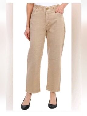 New Democracy Ab Technology Khaki Straight Leg Ankle Jeans Relaxed Stretch 10